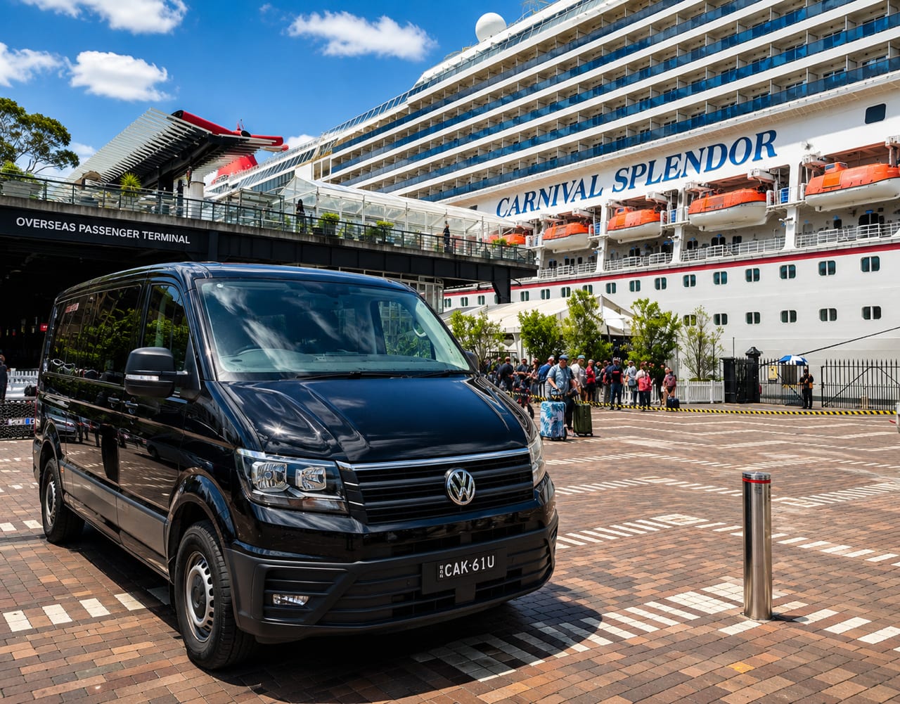 Luxury transfer to the Sydney cruise terminal