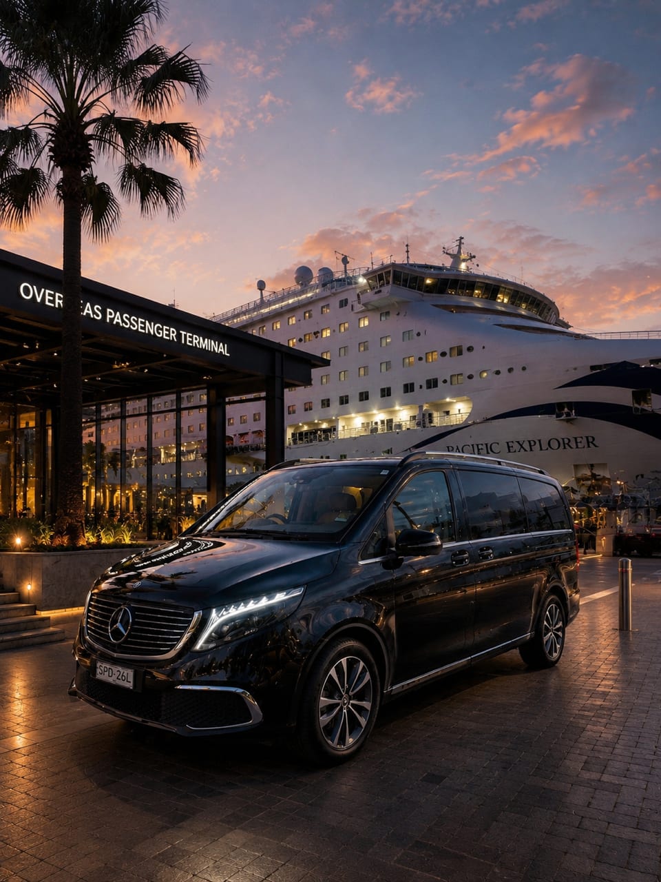Show Limousines cruise terminal pick-up in Sydney