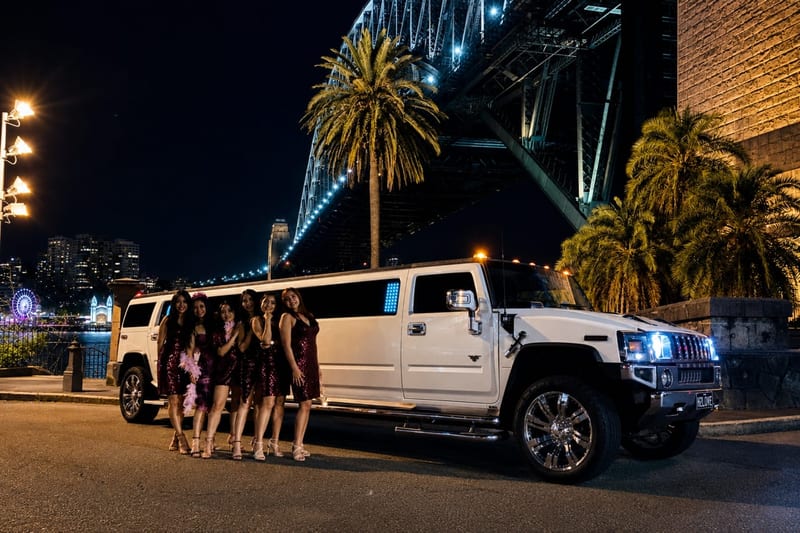 Hens party limousine hire in Sydney with Show Limousines