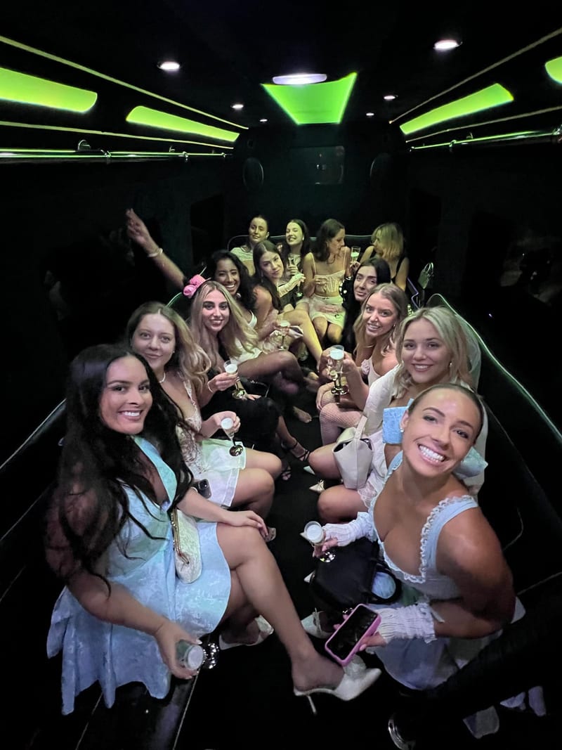 Luxury party limousine in Sydney