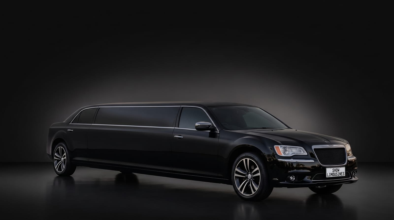 Black Chrysler Super Stretch limousine